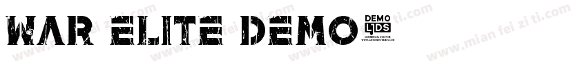 war elite demo字体转换